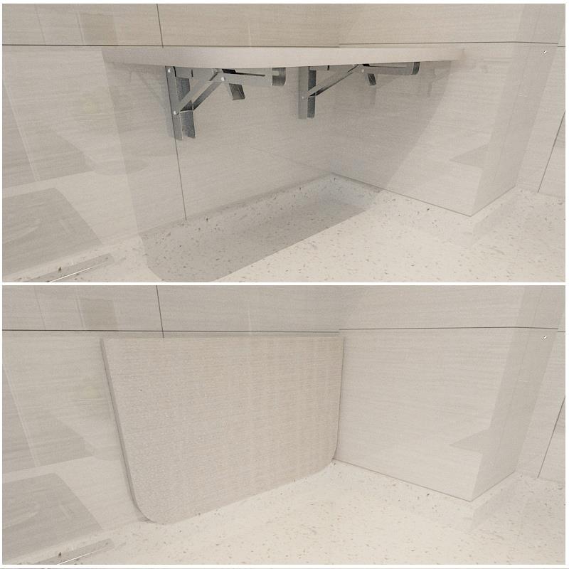 不锈钢可折叠三脚架墙储物架隔板可移动伸缩支架货架支撑直角支架