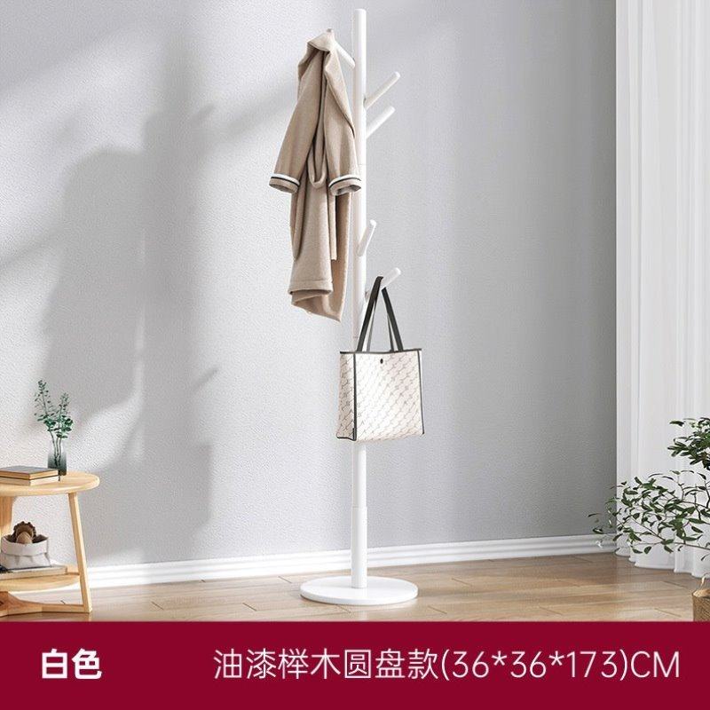 风实木客厅立式卧室置现代衣架落地简易家用挂衣架简约衣架衣帽架