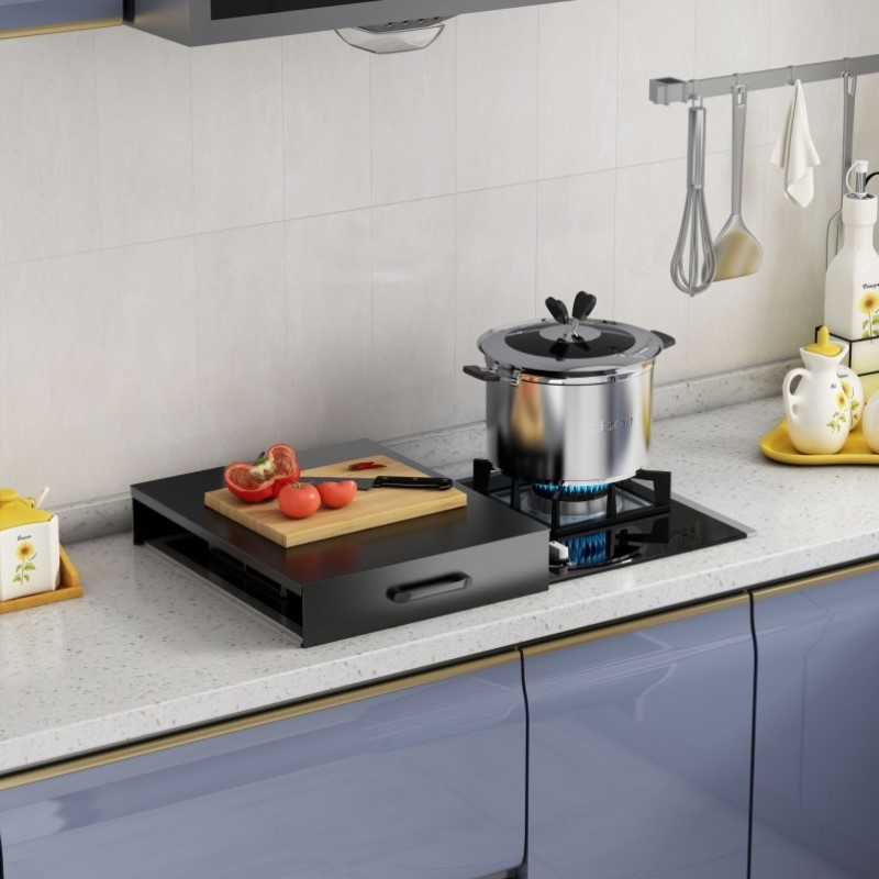 遮挡支架台面罩锅具灶台煤气灶置物架收纳电磁炉燃气灶厨房盖板板