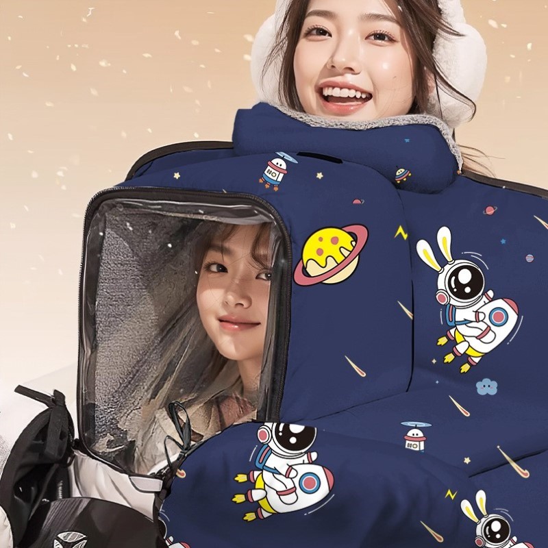 电车冬天加大挡风新款全身通用防水被风挡秋冬三轮车摩托车电动防