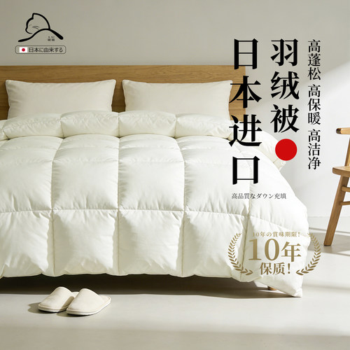 日本进口90羽绒被四季可用