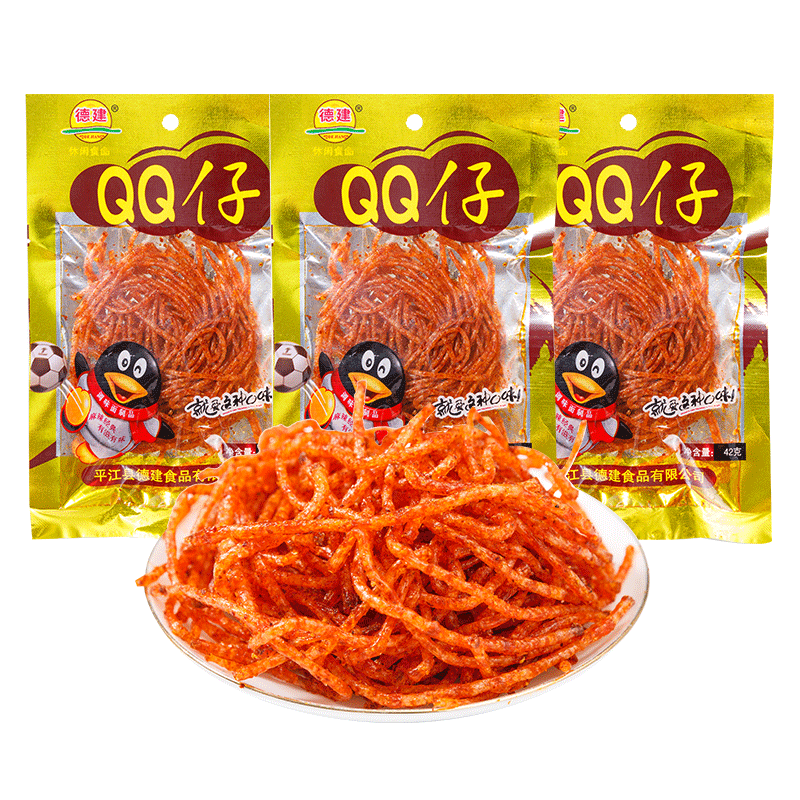 德建QQ仔辣条湖南特产零食