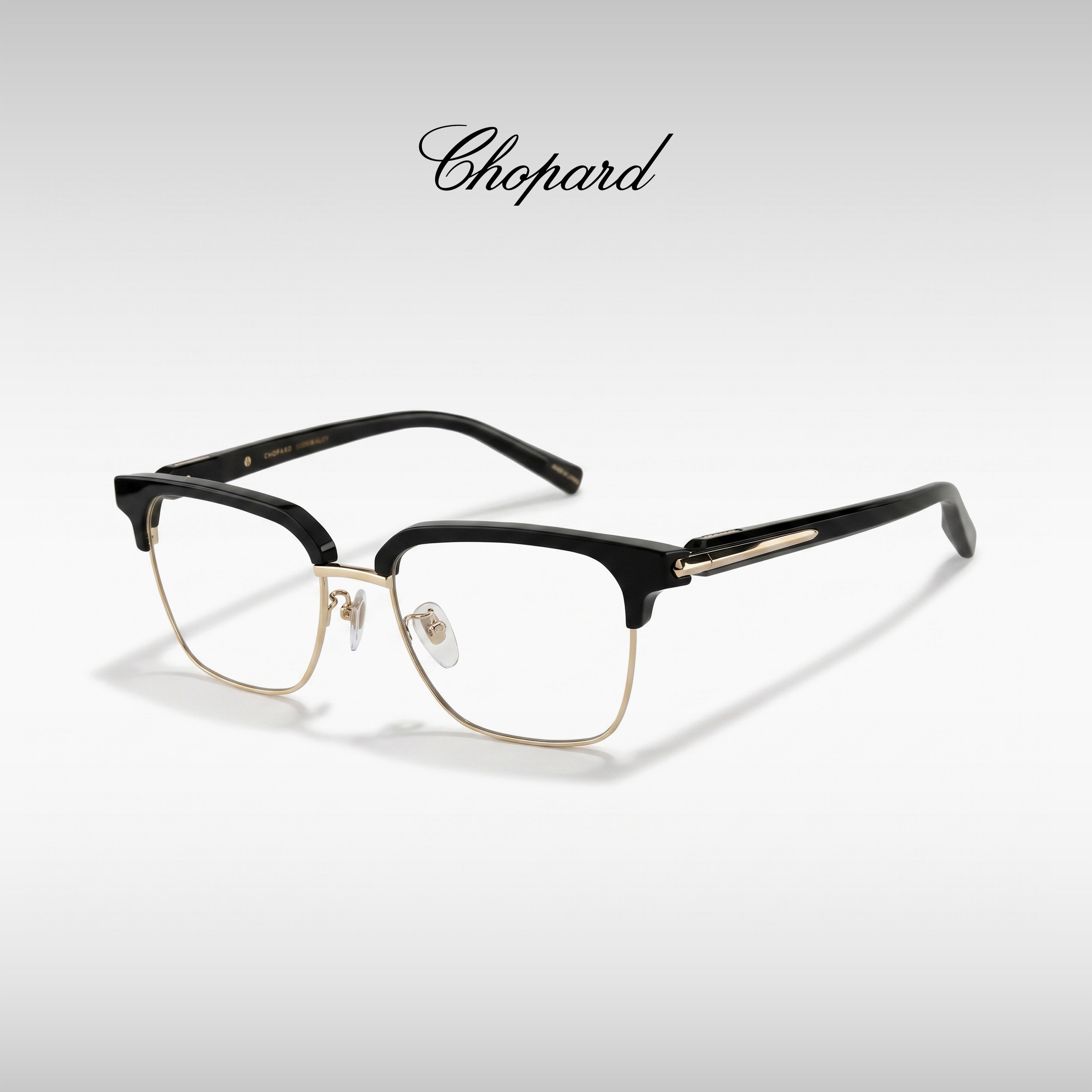 萧邦眼镜框男士明星同款Chopard商务眉框钛金属近视眼镜架VCHM26J