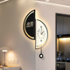 2025新款 客厅转角时钟万年历电子钟表挂墙简约风创意双面拐角挂钟