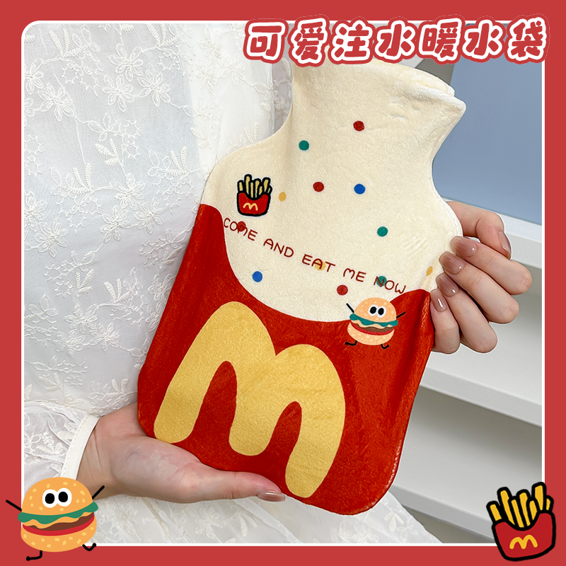 卡通热水袋加厚防爆暖水袋暖宫
