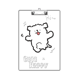 卡通创意亚克力文件夹透明垫板平板夹可爱卡通夹板写字板固定板画画板夹塑硬板夹考试夹子a4书写板学生文具