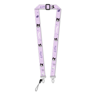 创意卡通可爱小库可背带相机绳手机链挂脖肩带拍立得多功能手机斜挎绳证件挂绳工作证牌斜跨可调节吊带绳子