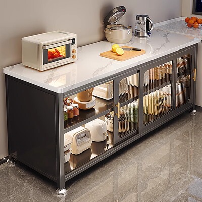 爆品升级款岩板对开门收纳柜