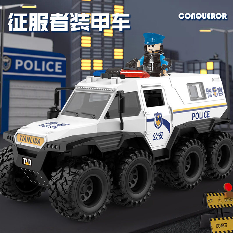 儿童玩具惯性声光讲故事越野车