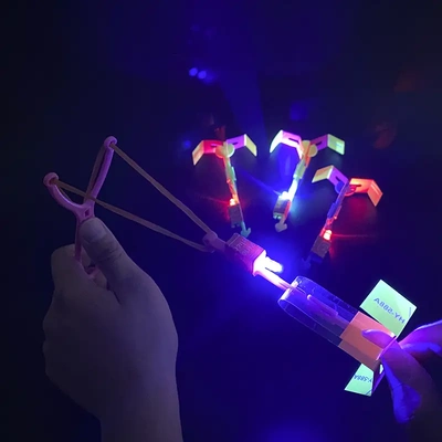 发光玩具弹弓小飞箭男女弹射礼物