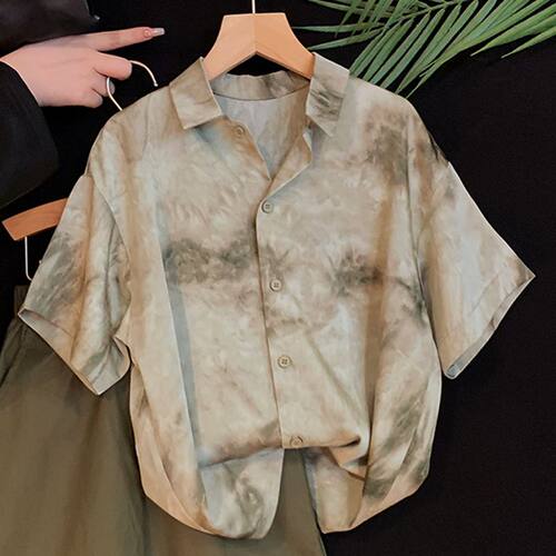 300斤大码男装vintage国风衬衫