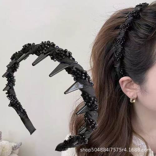 蓬松网红头箍女发卡路易斯巴黎高王妃闪钻女款洗脸新款轻奢发箍