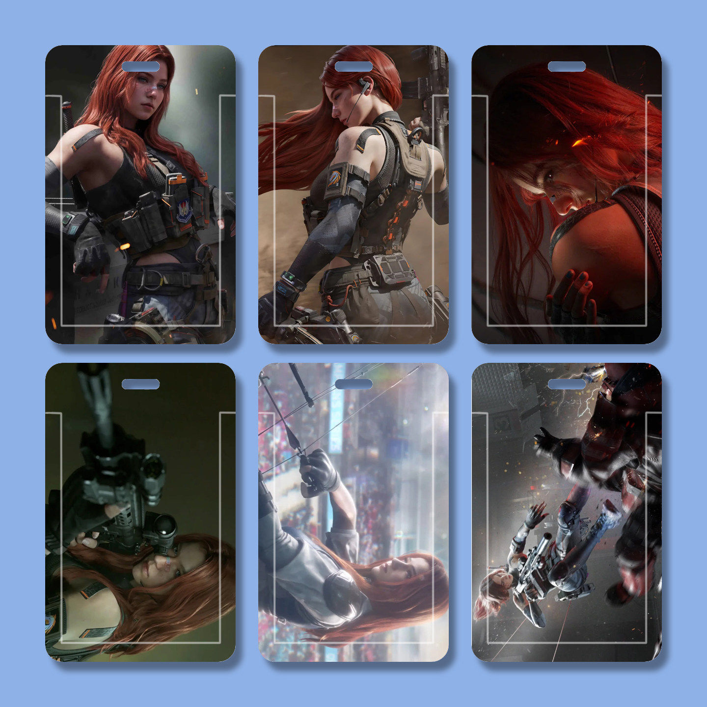 三角洲行动疾风多功能游戏胸牌双面透明硬卡套游戏周边学生卡套