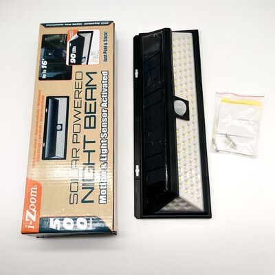 90led新款太阳能路灯户外庭院墙壁灯人体感应灯户外防雨