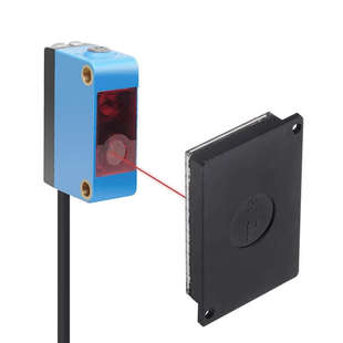 远距离镜面反射反馈式激光传感器NPN光电开关24v常开常闭8米可调