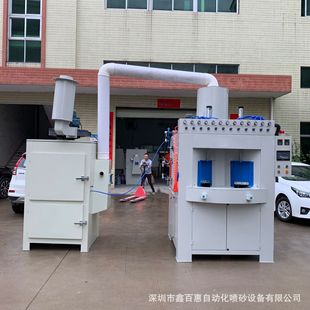 自动喷砂机厂家直销四面体间歇式自动喷砂机多功位流水自动喷砂机