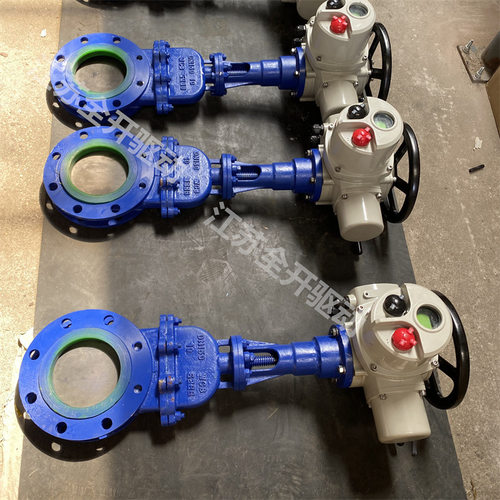 全开电动浆液阀 PZ973X-10P DN350 电动刀闸阀 橡胶密封零泄漏