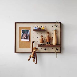 Y9I实木电表箱洞洞板遮挡装饰画免打孔留言板软木强弱电箱遮丑置