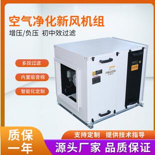柜式空气净化风机箱初中效粉尘过滤箱商用新风系统离心式风机箱