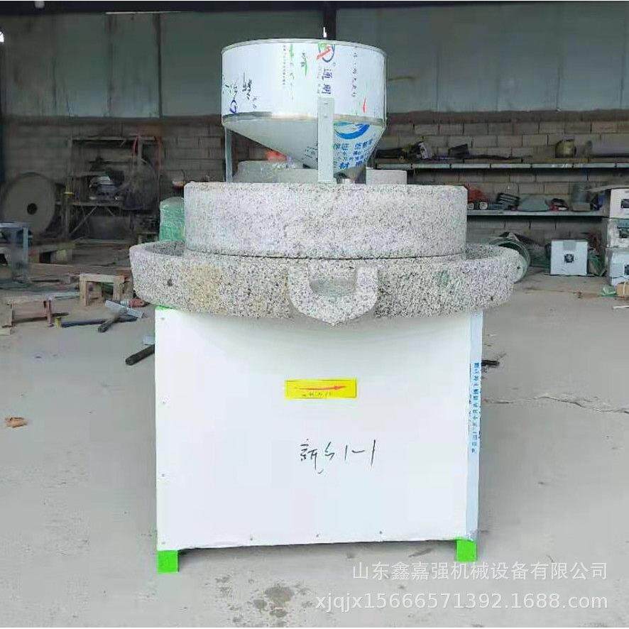 小麦绿豆面粉磨面机豆腐磨浆机大型电动花生酱麻汁石磨机