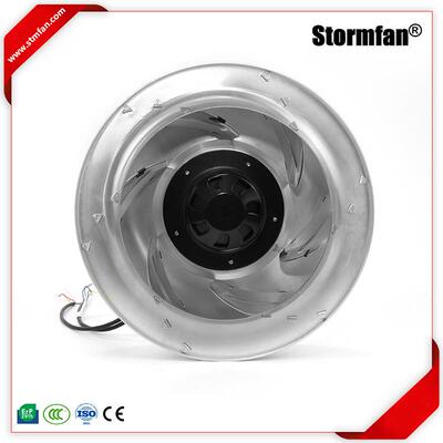 厂家直销400*91mm24V48VDC直流带PWM调速后倾离心风机空调风机