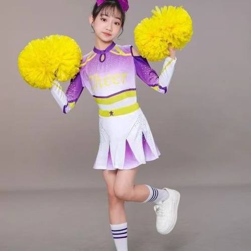 啦啦队服女儿童演出服啦啦操舞蹈比赛服运动会健美操表演服爵士舞