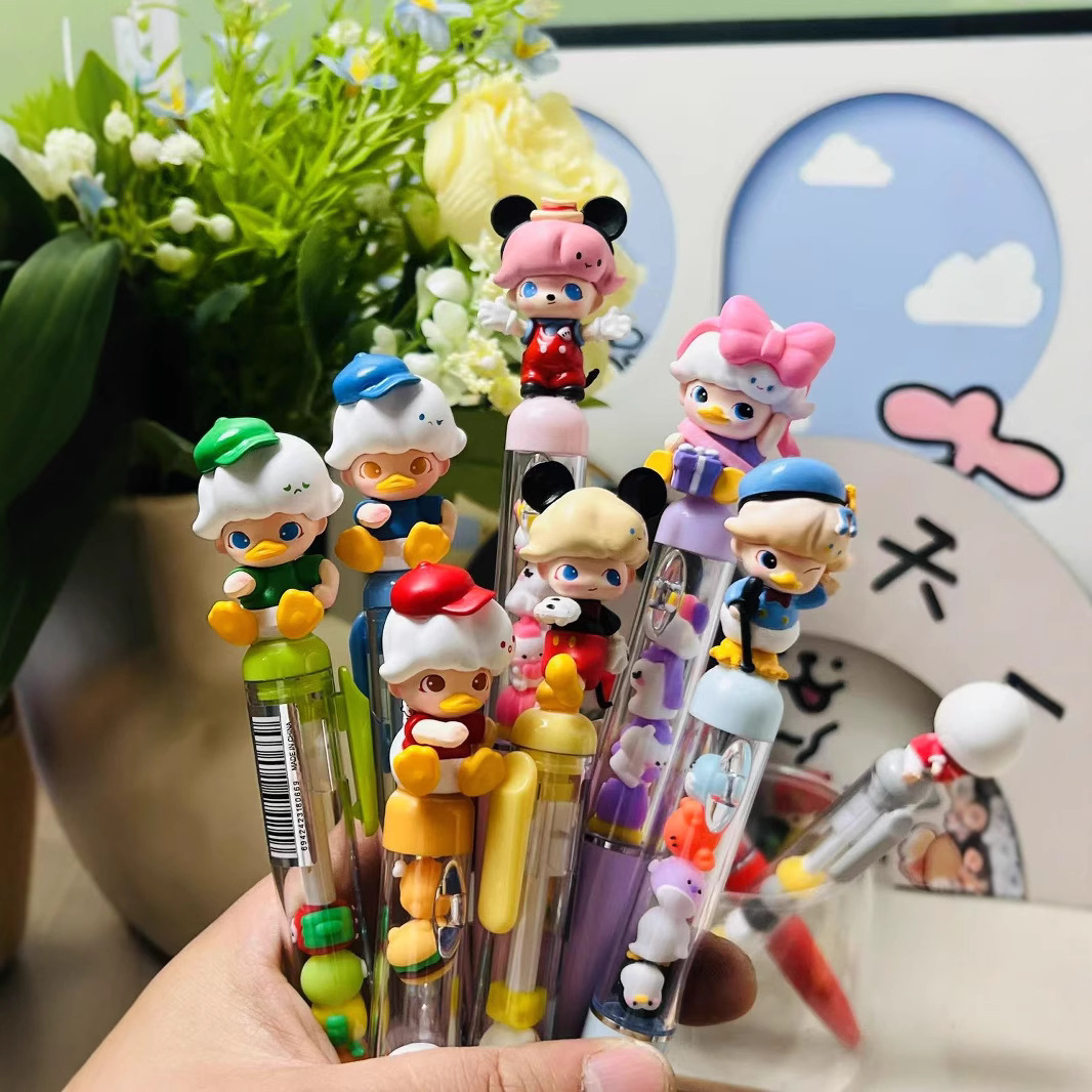 dimoo迪士尼联米奇唐老鸭改娃diy萌粒串串乐中性笔可爱学生笔