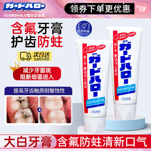 日本花王大白牙膏含氟防蛀清新