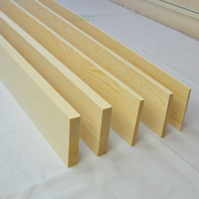 松木板实木板薄木板木片木板条一字隔板置物架diy手工材料方木条