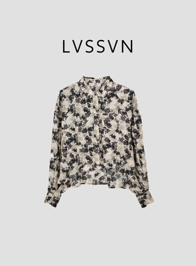 【阳子yz&LVSSVN/露裳】纯棉知性大方女士碎花衬衫 X-31463