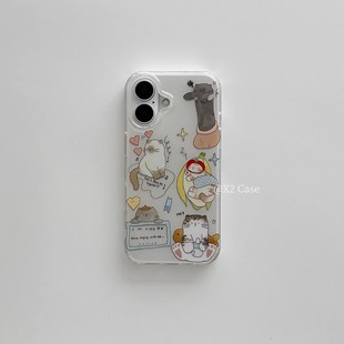 x8可爱k13turbopro超好看少女心ace6保护套 卡通findx9 可爱猫咪探险队适用oppoReno14pro手机壳Reno13 12新款