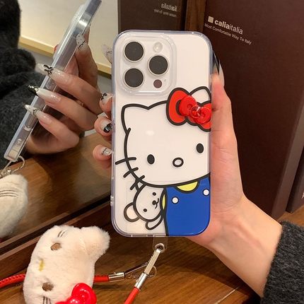 蓝色蝴蝶结凯蒂适用小米17手机壳小米15/14/13日韩卡通civi5pro少女红米k90pro双层全包k80可爱note15保护套