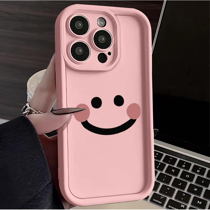 简约笑脸opporeno11pro手机壳新款reno10/9/8/7se/6/5/4个性a58x硅胶高级a1/a2网红k11全包a93男女r17保护套