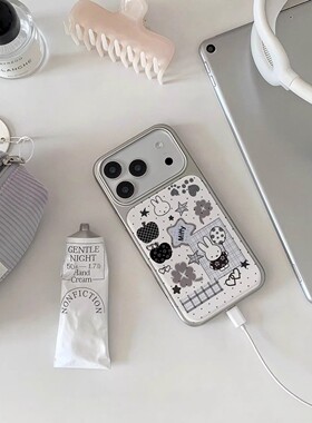 电镀滴胶适用vivox300Pro手机壳x200/x100新款s50promini小众s30高级感s20黑白米菲兔iQOO15防摔iQOO13保护套