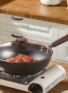 炊大皇二代极铁28cm炒锅无涂层铁锅精铁锅电磁炉通用炒锅BZ50526