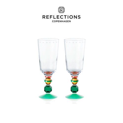 丹麦Reflections Copenhagen反射哥本哈根Mayfair高脚水晶杯酒杯