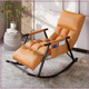 升级款 自带脚踏脚蹬科技布网红摇摇躺椅折叠摇椅沙发卧室客厅