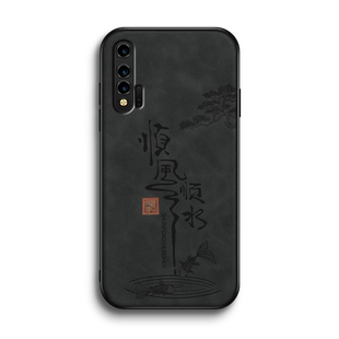 顺风顺水适用华为nova6手机壳新款nova6se硅胶软壳nova4e镜头全包防摔保护套5g情侣男女高级羊巴皮挂绳外壳