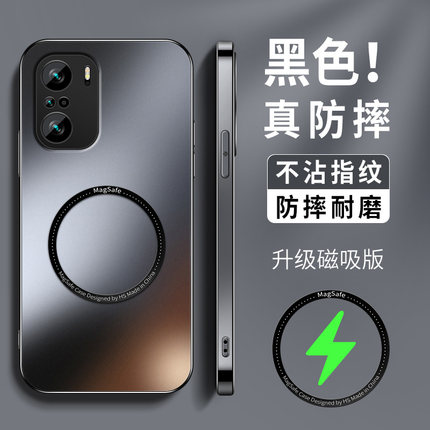 磁吸支架适用小米红米k40手机壳k40pro+新款硅胶可车载充男redmik20pro镜头带防摔K40s游戏增强保护套软外套