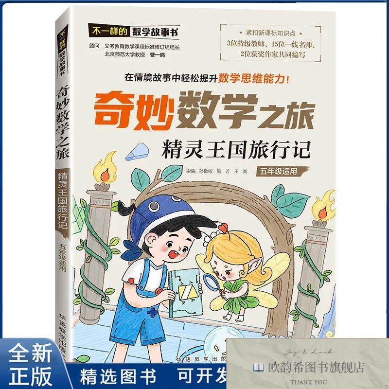 全新正版精灵王国旅行记-奇妙数学之旅-不一样的数学故事书禹芳王