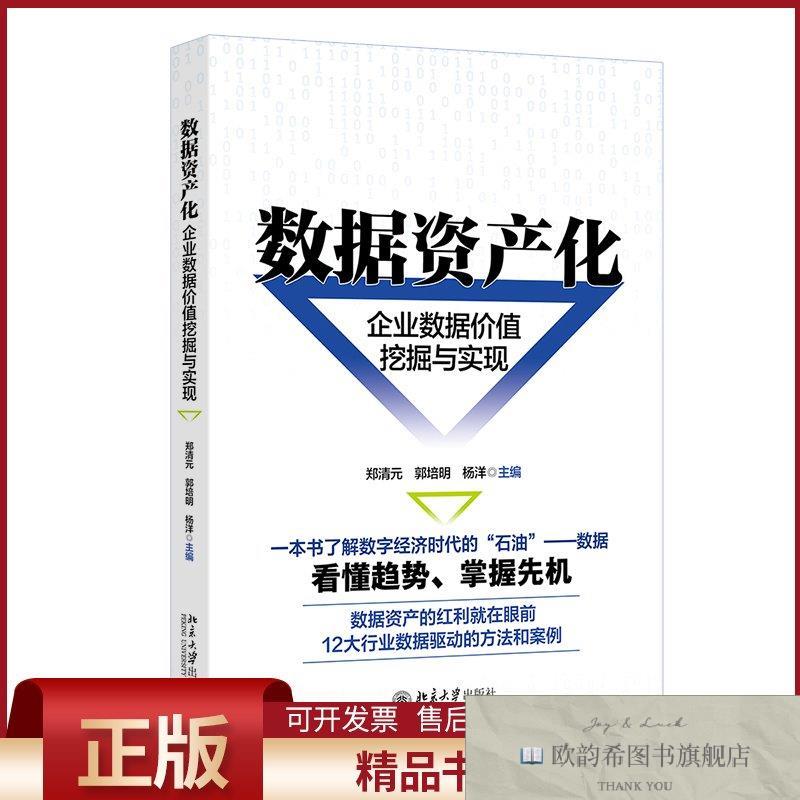 全新正版数据资产化：企业数据价值挖掘与实现郑清元,郭培明,杨洋