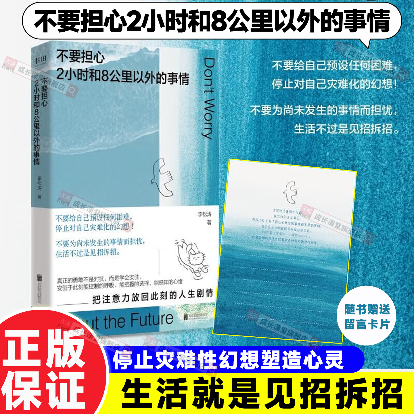 不要担心2小时和8公里以外的事情  心理治愈指南李松涛不要给自己预设任何困难 停止对自己灾难化的幻想把注意力放回现在励志成功