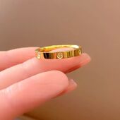 钛钢米星戒指女夏不过敏轻奢高级感米字戒指简约大气百搭网红素圈