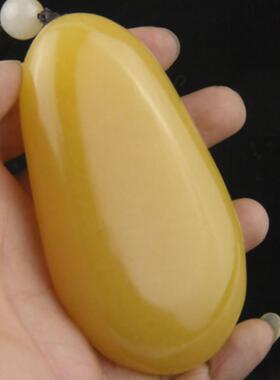 天然米黄籽玉原石头手把件阿富汗缠丝青白玉黄龙裸石收藏送男礼物