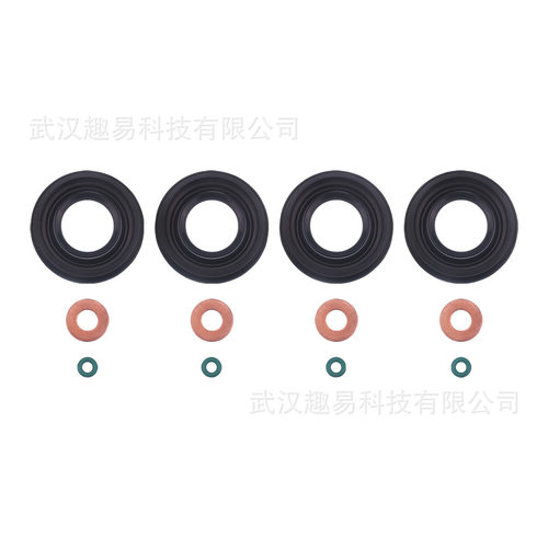 适用福特全顺mk7燃油喷油器密封全垫圈套件1372494  12PCS