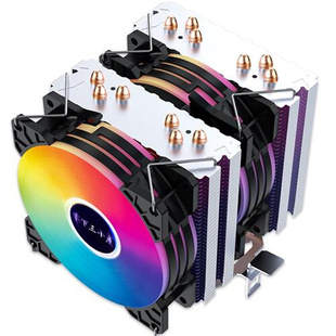 6铜管CPU散热器风冷静音cpu风扇2011AMD电脑intel通用i5台式 机X79