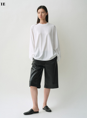 【张俪同款】SILAVIE“冰凉感”丝光天丝棉 舒适亲肤百搭T恤长袖