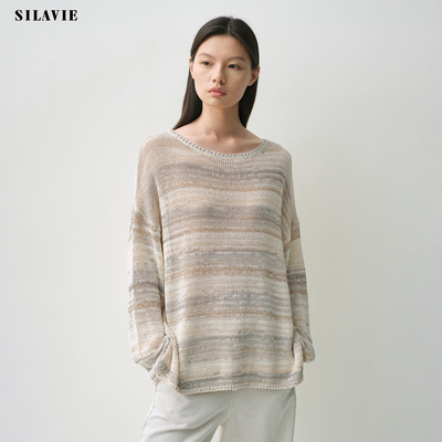 慵懒风镂空无袖马甲/一字领罩衫