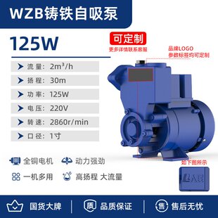 人民变频水泵增压泵家用静音管道泵全屋增压自来水自吸泵静音增压