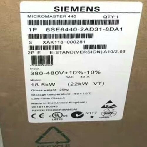 变频器6SE6440-2AD31-8DA16SE6440-2AD31-5DA16SE6440-2AD32-2DA1
